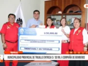 Municipalidad de Trujillo entrega S/ 80 mil a dos compañías de bomberos