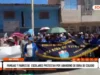 Huaraz: padres protestan por abandono de obra del colegio Santa Rosa de Viterbo