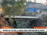 Vecinos de La Paccha exigen construcción de puente de concreto en Cajamarca