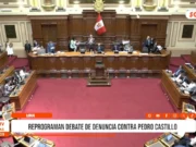 Nacional: reprograman debate de denuncia contra Pedro Castillo