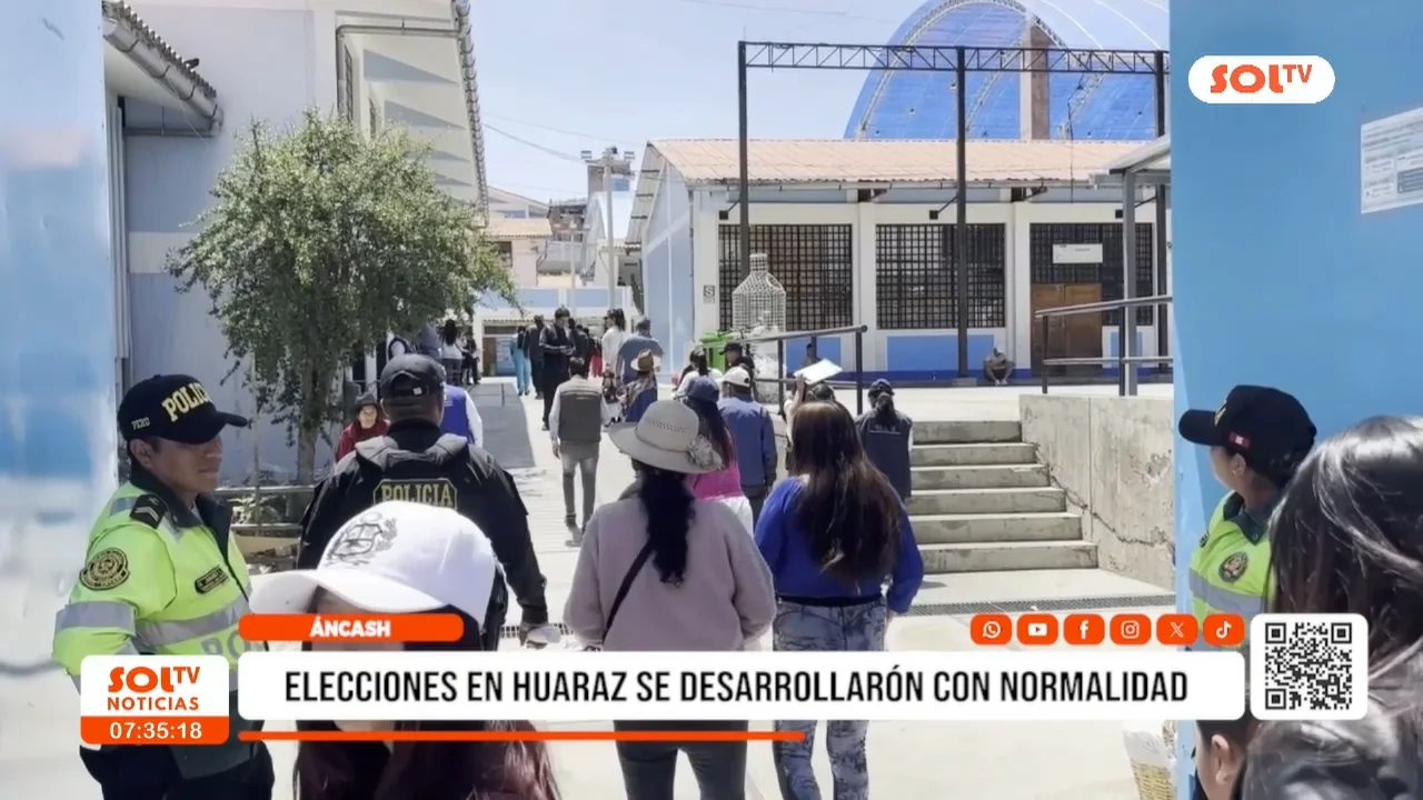 Huaraz: elecciones se desarrollaron con normalidad y sin incidentes