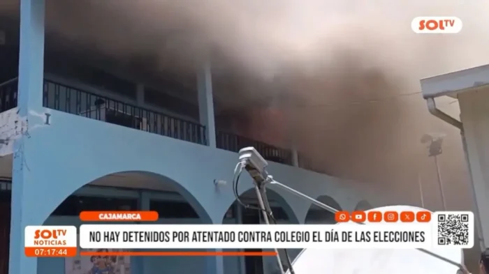 Cajamarca: investigan incendio en colegio sin detenidos