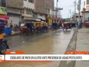 Piura: Escolares de Paita en alerta ante presencia de aguas pestilentes