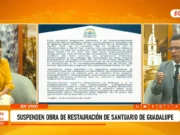 Trujillo: suspenden obra de restauración del Santuario de Guadalupe