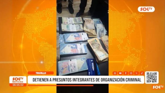 Trujillo: detienen a presuntos integrantes de organización criminal