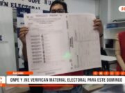 Áncash: ONPE y JNE verifican material electoral para este domingo